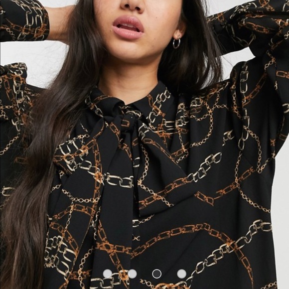 ASOS Monki oversized chain blouse - Picture 3 of 10